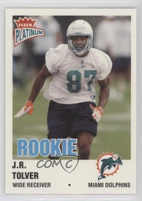 2003 Fleer Platinum Rookie Finish /100 JR Tolver #213 Rookie RC - Image 1 of 2