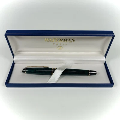 Bolígrafo Waterman Paris Phileas mármol verde/dorado mármol en caja, tinta negra Foto 1 de 4