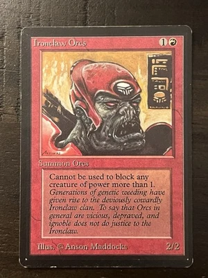 1 x Ironclaw Orcs - Beta -Moderate Play - MTG - Image 1 of 2