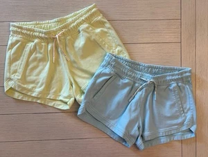 Lot of 2 VGUC Athleta Girls Size Medium (8-10) Blue & Yellow Shorts - Picture 1 of 16
