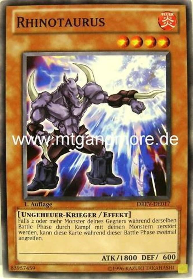 Yu-Gi-Oh 3x Rhinotaurus - - - DREV - Bild 1 von 1