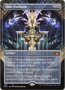 MTG Halo Fountain SNC NM Mythic Artifact 15 Streets of New Capenna Borderless - Picture 1 of 2