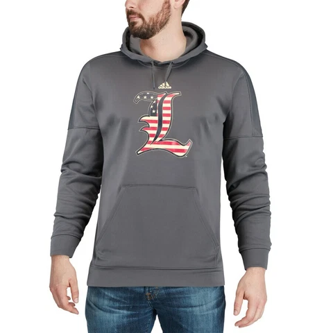 Adidas NCAA Louisville Cardinals Americana Hoodie Gray/Flag EH9483 Cover