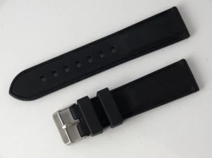 SILICON DIVERS WATCH BAND STRAP SIZE 22mm NEW SENT FROM AUSTRALIA - Picture 1 of 2