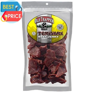 Beef Jerky, Teriyaki 10-Ounce Individual Pack, Tender Meat Snack for Lunches or - Picture 1 of 12