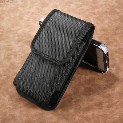 Universal Belt Hook Pouch Bag Nylon For Mobile Cell Phone Case Cover Holster - Image 1 of 4