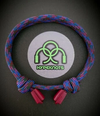 mens bracelet womens  paracord bracelet knot adjustable wristband - Image 1 of 4