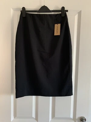 Jaeger Black Wool Fully Lined Skirt Size 8 RRP £99 Brand New with Tags - Image 1 of 4