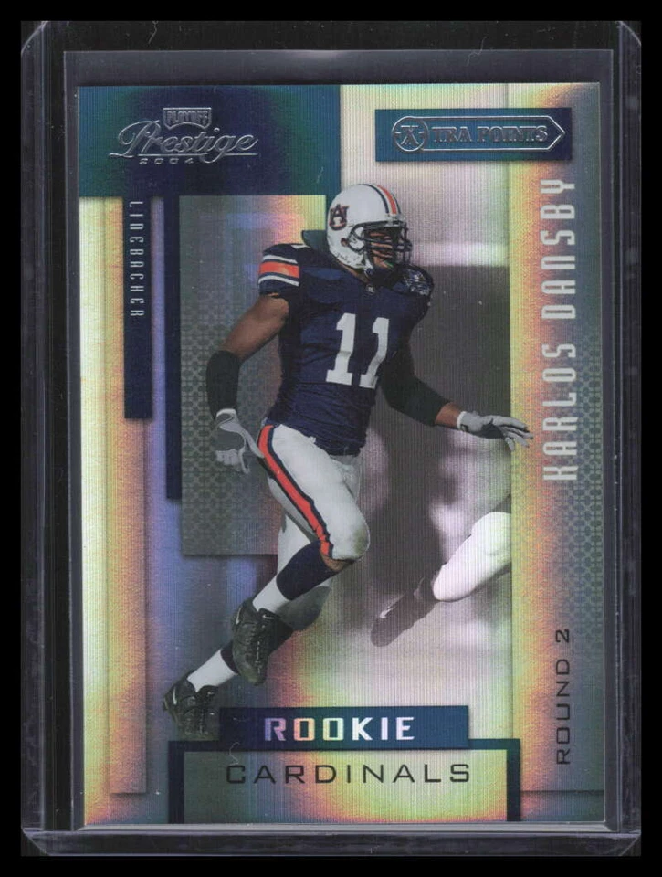 2004 Playoff Prestige Xtra Points Green 178 Karlos Dansby Rookie 22/25 - Image 1 of 2