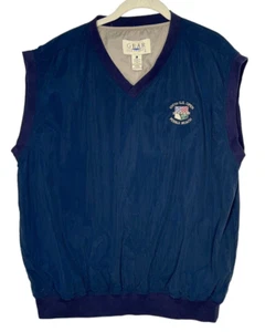 VTG GEAR Sample Windbreaker Blue Vest 100th US Open Pebble Beach 2000 Large - Picture 1 of 8
