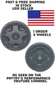 2Pcs 634-05040 Lawn Mower Wheels 8 X 2 MTD CRAFTSMAN TROYBILT CUB CADET TROY BIL - Picture 1 of 12