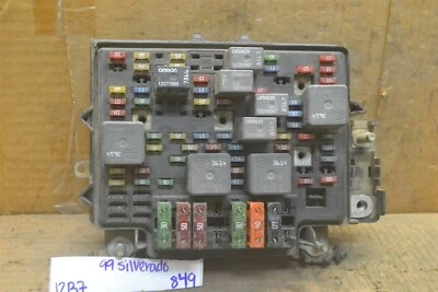 Chevrolet Tahoe 1999-2002 unidad de relé de caja de fusibles módulo 1219364509 849-12B7 Foto 1 de 4