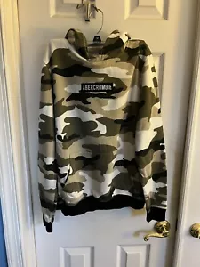 Youth Abercrombie Camo Print Hoodie Size 15/16 - Picture 1 of 3
