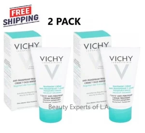 2 PACK Vichy Deodorant 7 Days Anti-Perspirant Treatment Cream 30ml - Picture 1 of 8