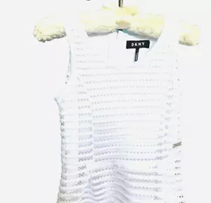DKNY White Girls Dress Size 6 - Picture 1 of 7