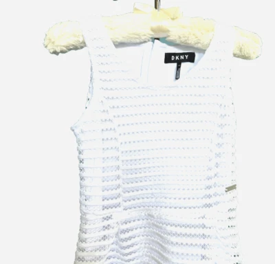 DKNY White Girls Dress Size 6 - Image 1 of 4