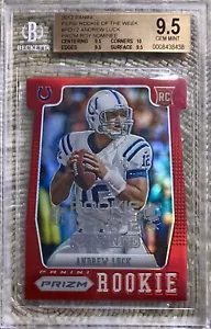 2012 Panini Pepsi Prizm ROT ANDREW LUCK RC BGS 9,5 ECHTE EDELSTEINE POP 7 SCHWER ZU FINDEN - Bild 1 von 2