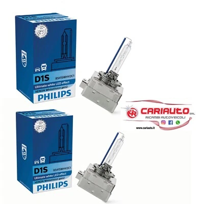 Coppia Lampada Xeno D1S Philips WhiteVision HID 85415WHV2C1 - Immagine 1 di 2