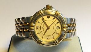 Maurice Lacroix Luxus Damen Armbanduhr Quarz Stahl / Gold ca. 1995