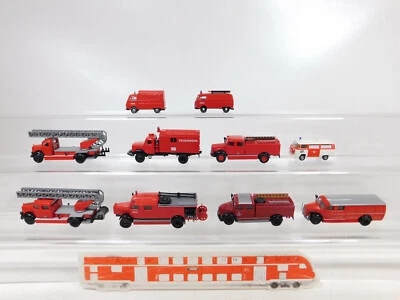 10x BREKINA 1:87/H0 Fire Service Model: MB + VW + Magirus, defect/Gut #CA359-0, - Image 1 of 4