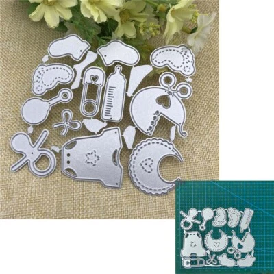 Baby Suit Metal Cutting Dies Decorate Scrapbooking Blade Punch Embossing Stencil - Immagine 1 di 3