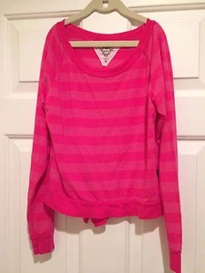 T2 Love Pink Striped Long Sleeve Top - Girls Size 10-EUC - Picture 1 of 3