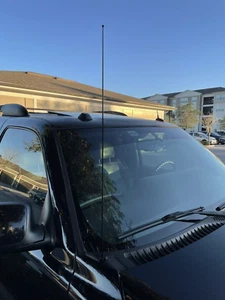 31" inch Black Stainless Antenna Mast Radio AM/FM for Chevrolet Tahoe 1992-2006 - Picture 1 of 21