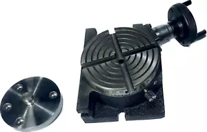 SAMENX TOOLS ROTARY TABLE (H/V) & BACK PLATE + FIXING T-NUTS BOLT S 4"INCH 100MM - Picture 1 of 3