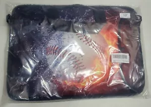 Neoprene Sleeve Laptop Computer Case Bag with Handle fits 13" Baseball, New - Picture 1 of 2