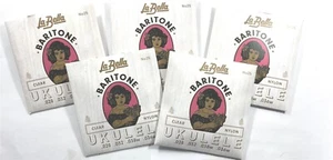 La Bella Ukulele Strings Baritone 5 Sets Nylon, Alum Silver 028-032-038w-036w - Picture 1 of 5