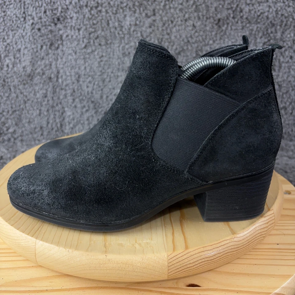 Rockport Danii Leather Chelsea Boots Womens Size 9 Black Slip On Ankle Booties - Image 1 of 4