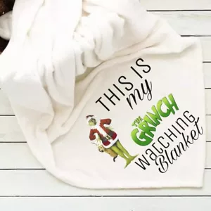 Christmas Watching Fleece Blanket 50x60 Custom Photo Throw Blanket - Picture 1 of 1