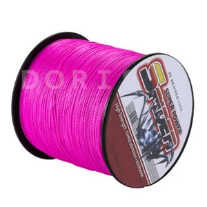 Dorisea 6lbs-500lbs Pink Power Braid Dynema PE Braided Fishing Line 100m~2000m - Picture 1 of 9