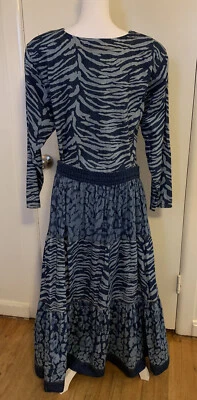 De Colección Conjunto de 3 piezas Falda Acampanada Gene Ewing Bis L/Top M/Chaqueta L Vaquera Occidental Rodeo Foto 1 de 4