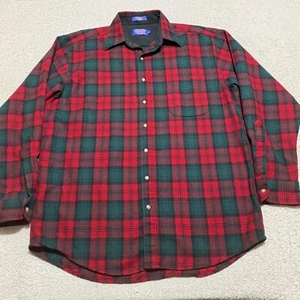 Camisa Pendleton Para Hombres LT Multicolor A Cuadros 100% Lana Manga Larga Botón-Frente Alta - Imagen 1 de 10