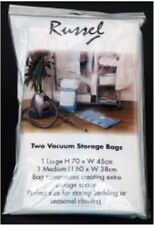 Vacuum Storage Bags Twin Pack Space Saving Zip Seal