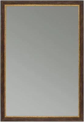 CLAMARO 'Ulrich' Antik Wandspiegel mit Rahmen | Braun Gold | Shabby Chic