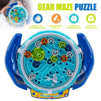 3D Labyrinth Spielplatte Maze Labyrinth Labyrinth Brettspiele mit Zahnrädern - Bild 1 von 4