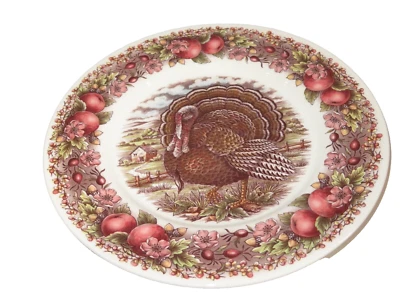 Royal Stafford Thanksgiving ENGLISH HARVEST Turkey Dinner Plate - NEW
