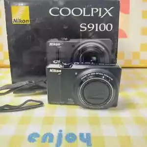 Nikon Coolpix S9100 Compact Digital Camera 12.1 MP 18x Wide Zoom Black- 90% New - Picture 1 of 7
