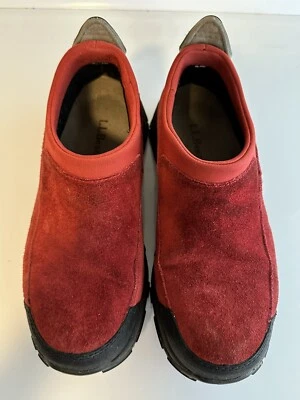 LL Bean Mujer Talla 7 M Invierno Nieve Botines Rojo Gamuza Aislante Sin Cordones Foto 1 de 4