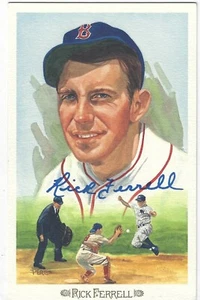 Signierte RICK FERRELL Boston Red Sox Perez-Steele Feier Postkarte mit Echtheitszertifikat - Bild 1 von 1