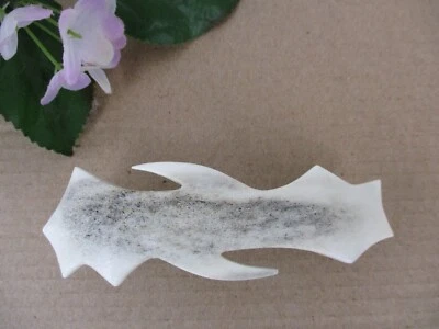 Cordón pinza de pelo bovino hueso tallado estilo nativo vintage Foto 1 de 4