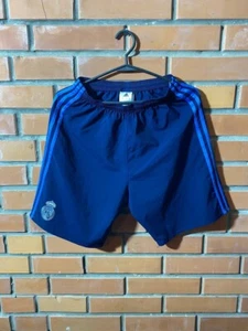 Real Madrid Away Football Soccer Shorts Blue Adidas Polyester Men Size S - Picture 1 of 10