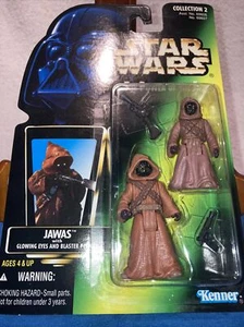 Star Wars Power of the Force Jawas with Glowing Eyes and Blasters 1996 NEW - Picture 1 of 5