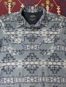 Pendleton Board Shirt, XL, Wool Flannel, Flap Pockets, Native, Southwest, Aztec - Picture 1 of 5