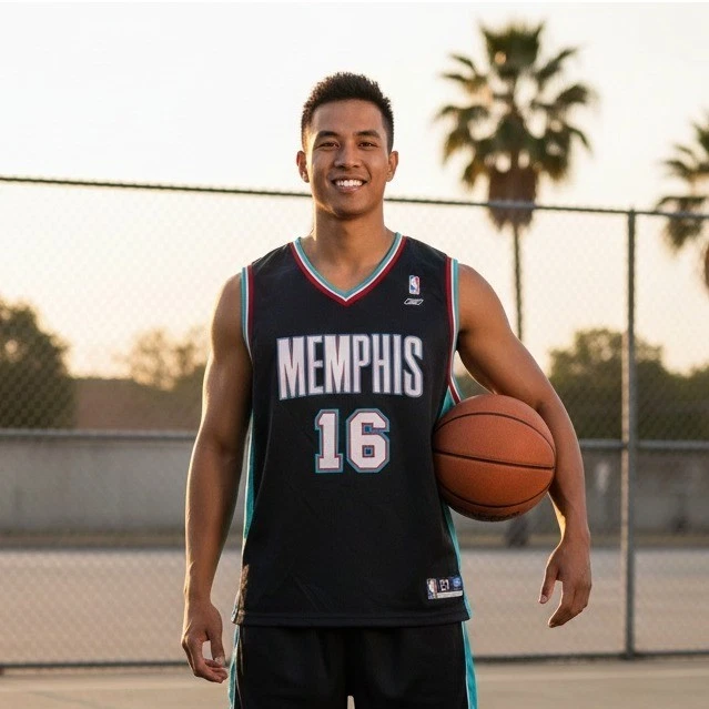 Vtg Reebok Memphis Grizzlies Jersey Mens 2XL XXL PAU GASOL #16 Black Throwback - Image 1 of 4