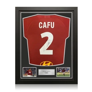 Cafu Signed AS Roma 2019-20 Match Issue Football Shirt. Standard Frame - Picture 1 of 5