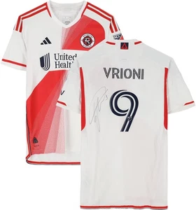 Giacomo Vrioni New England Revolution Signed Match-Used #9 Jersey - '24 Season L - Picture 1 of 5