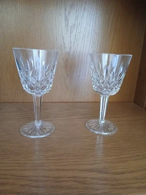 Dos (2) copas de vino/claret Waterford Crystal Lismore vintage, alrededor de los años 70 Foto 1 de 3